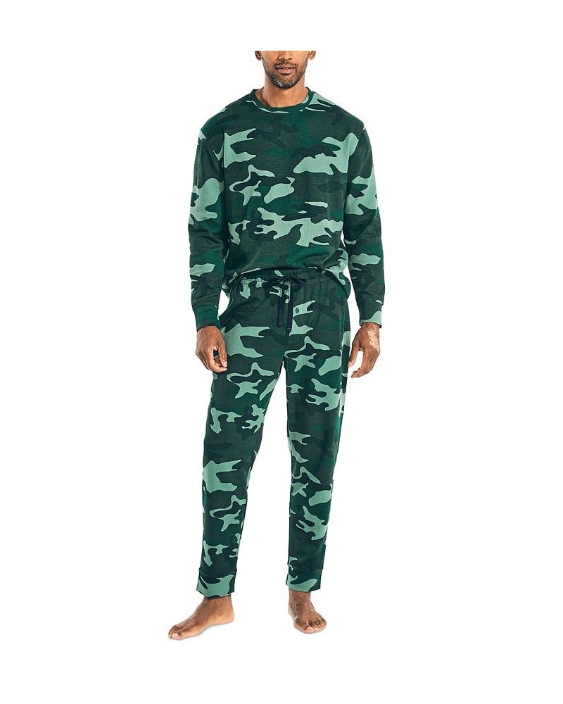 Men’s Waffle Knit Thermal Pajama Set PD03 $23.80 Pajama