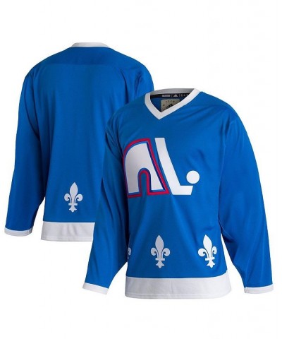 Men's Blue Quebec Nordiques Team Classics Authentic Blank Jersey $70.40 Jersey