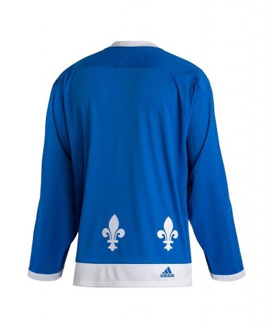 Men's Blue Quebec Nordiques Team Classics Authentic Blank Jersey $70.40 Jersey