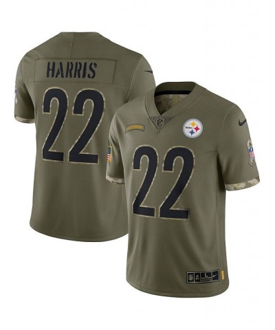 Men's Najee Harris Olive Pittsburgh Steelers 2022 Salute To Service Limited Jersey $65.12 Jersey