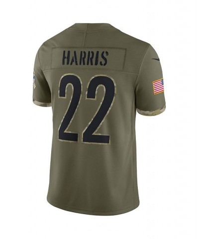 Men's Najee Harris Olive Pittsburgh Steelers 2022 Salute To Service Limited Jersey $65.12 Jersey