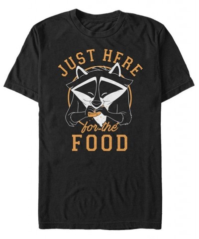 Disney Men's Pocahontas Meeko Just Here for the Food, Short Sleeve T-Shirt Black $15.05 T-Shirts