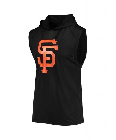 Men's Black San Francisco Giants Sleeveless Pullover Hoodie $21.16 T-Shirts