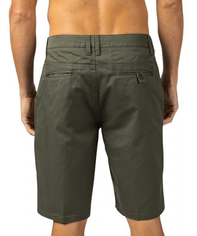 Men's DNP Casual Walkshort with Belt Loops and Hand Pockets on the sides and Pockets in the Back Green $27.53 Shorts