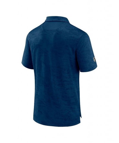 Men's Branded Deep Sea Blue Seattle Kraken Authentic Pro Rink Polo Shirt $28.38 Polo Shirts