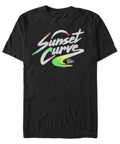 Julie and The Phantoms Men's Sunset Curve Logo Short Sleeve T-shirt Black $19.94 T-Shirts