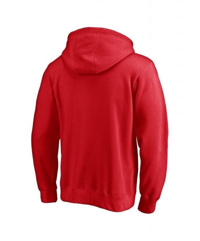 Men's Branded Red Washington Nationals Natstown Team Pullover Hoodie $43.19 Sweatshirt