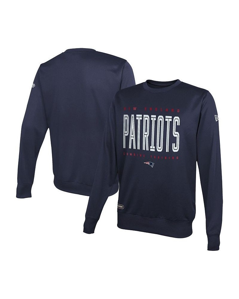 Men's Navy New England Patriots Combine Authentic Top Pick Pullover Sweatshirt $22.43 Sweatshirt