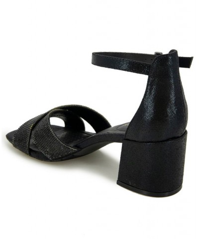 Women's Mix X Band Dress Sandal Black $40.59 Shoes