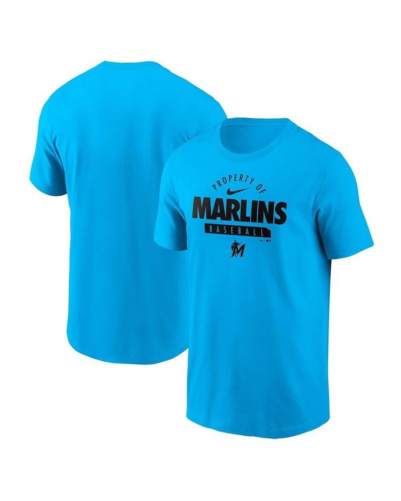 Men's Blue Miami Marlins Primetime Property Of Practice T-shirt $21.60 T-Shirts