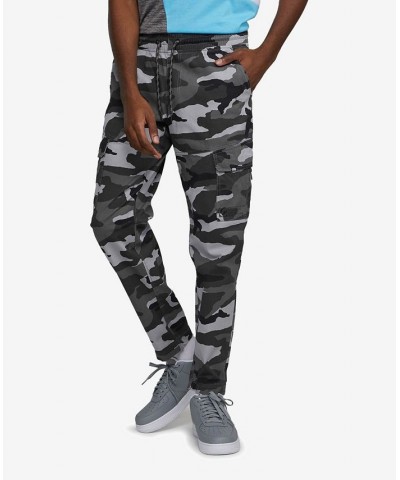 Men's Big and Tall Front Flip Cargo Joggers Gray 1 $31.20 Pants