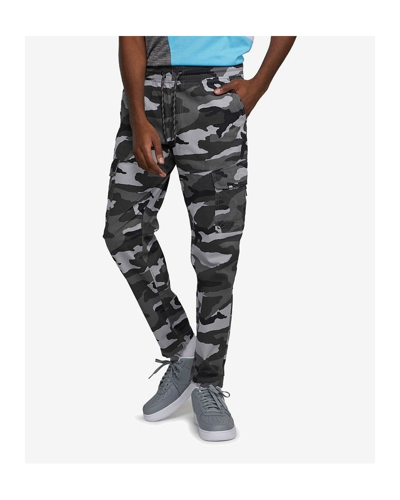 Men's Big and Tall Front Flip Cargo Joggers Gray 1 $31.20 Pants