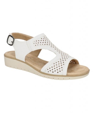 Women's Alba Comfort Wedge Sandals White $29.40 Shoes