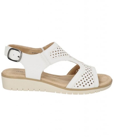 Women's Alba Comfort Wedge Sandals White $29.40 Shoes