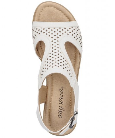 Women's Alba Comfort Wedge Sandals White $29.40 Shoes