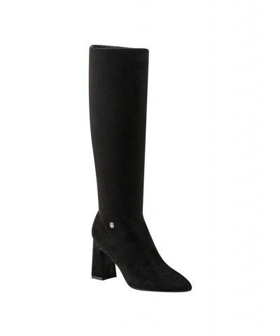 Women's Kyla Tall Dress Boots Black $73.14 Shoes