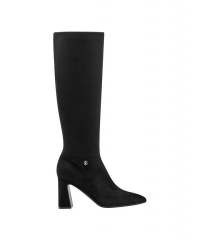 Women's Kyla Tall Dress Boots Black $73.14 Shoes