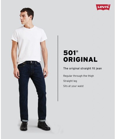 Men's 501 Original Shrink-to-Fit™ Non-Stretch Jeans Black $39.20 Jeans