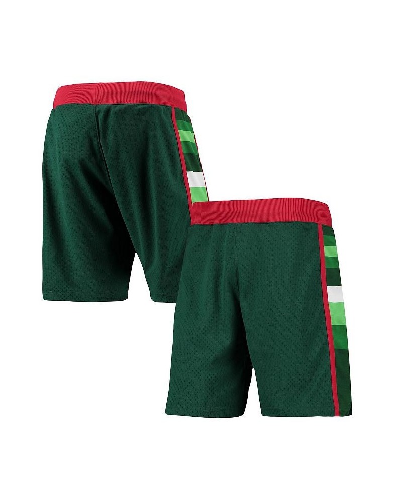 Men's Green Milwaukee Bucks 1983-84 Hardwood Classics Authentic Shorts $51.30 Shorts