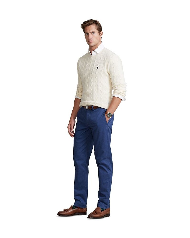 Men's Stretch Straight Fit Chino Pants Blue $53.75 Pants