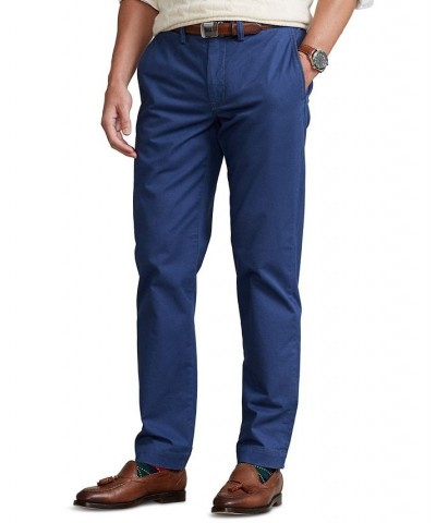 Men's Stretch Straight Fit Chino Pants Blue $53.75 Pants