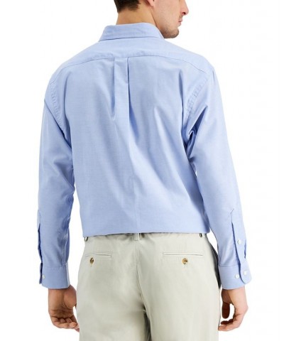 Men's Regular Fit Cotton Oxford Dress Shirt Blue $20.80 Dress Shirts