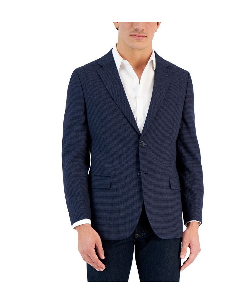 Men's Slim-Fit Twill Sport Coat Blue $125.05 Blazers