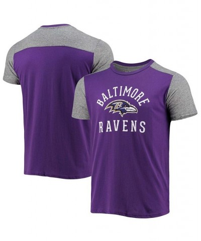 Men's Purple, Gray Baltimore Ravens Field Goal Slub T-shirt $25.85 T-Shirts