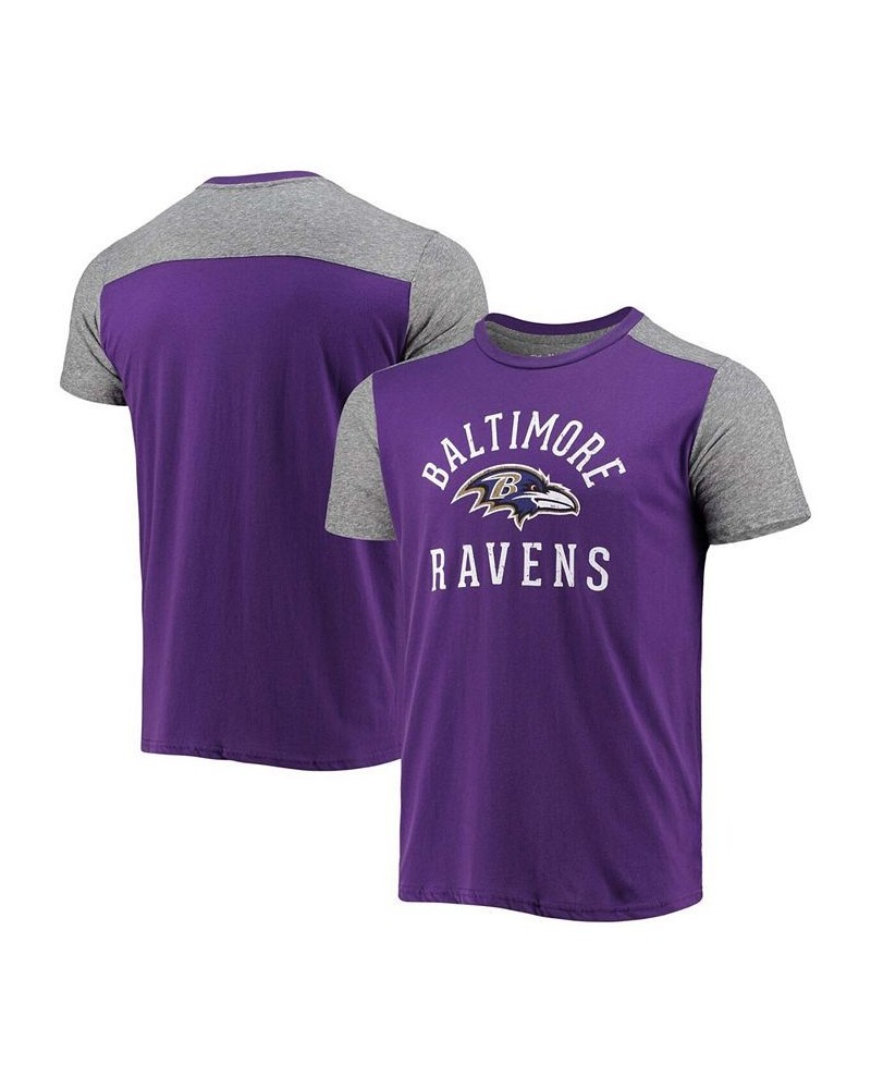 Men's Purple, Gray Baltimore Ravens Field Goal Slub T-shirt $25.85 T-Shirts