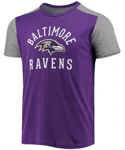 Men's Purple, Gray Baltimore Ravens Field Goal Slub T-shirt $25.85 T-Shirts