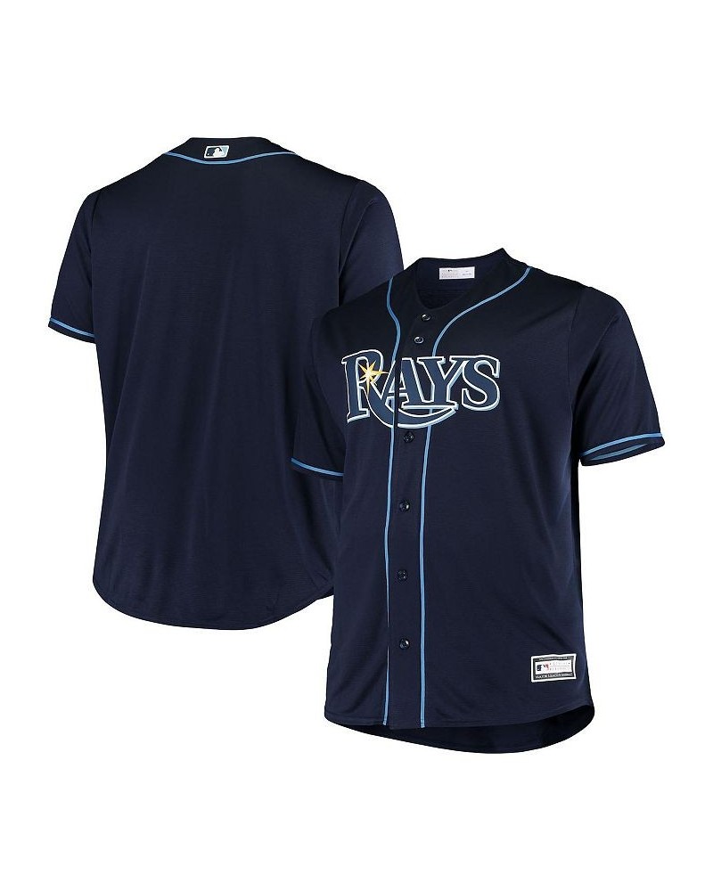 Men's Navy Tampa Bay Rays Big and Tall Replica Alternate Team Jersey $51.23 Jersey