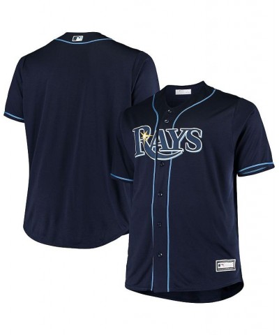 Men's Navy Tampa Bay Rays Big and Tall Replica Alternate Team Jersey $51.23 Jersey