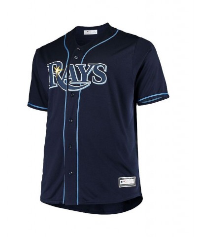 Men's Navy Tampa Bay Rays Big and Tall Replica Alternate Team Jersey $51.23 Jersey