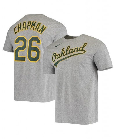 Men's Matt Chapman Gray Oakland Athletics Name and Number T-shirt $23.00 T-Shirts