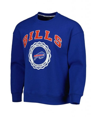 Men's Royal Buffalo Bills Ronald Crew Sweatshirt $29.40 Sweatshirt