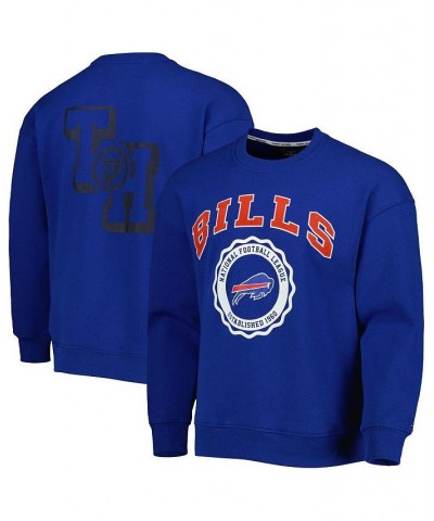 Men's Royal Buffalo Bills Ronald Crew Sweatshirt $29.40 Sweatshirt