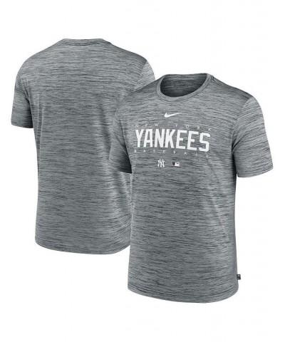 Men's Heather Gray New York Yankees Authentic Collection Velocity Performance Practice T-shirt $28.49 T-Shirts