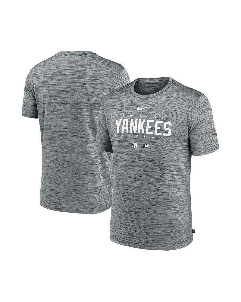 Men's Heather Gray New York Yankees Authentic Collection Velocity Performance Practice T-shirt $28.49 T-Shirts