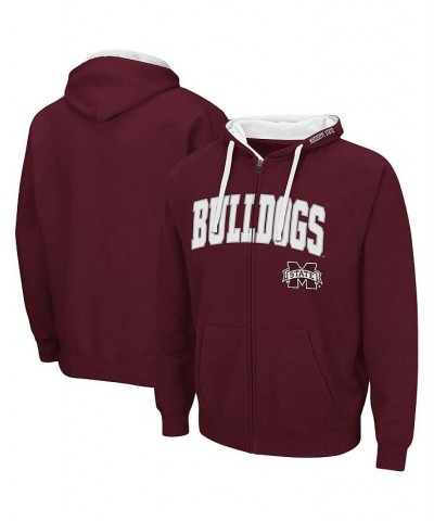 Men's Maroon Mississippi State Bulldogs Big and Tall Full-Zip Hoodie $36.39 Sweatshirt