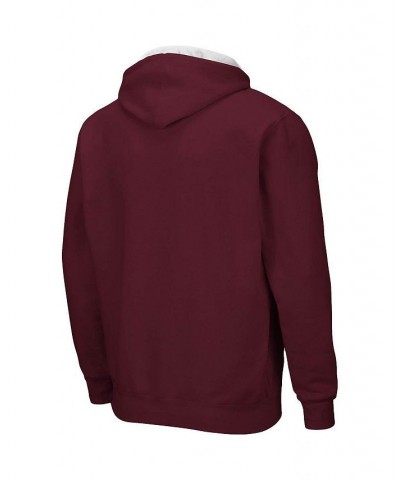 Men's Maroon Mississippi State Bulldogs Big and Tall Full-Zip Hoodie $36.39 Sweatshirt