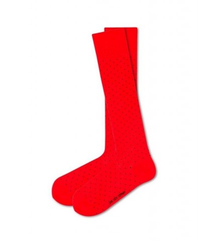 Men's Knee High Socks - Biz Dots Red $11.96 Socks