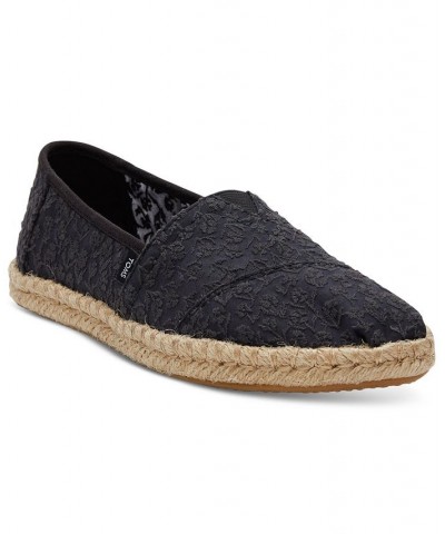 Women's Alpargata Rope Slip-On Flats PD07 $34.50 Shoes