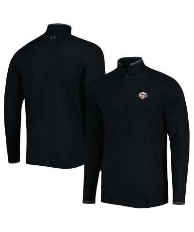 Men's Black Kentucky Derby 149 T2 Raglan Quarter-Zip Jacket $41.80 Jackets