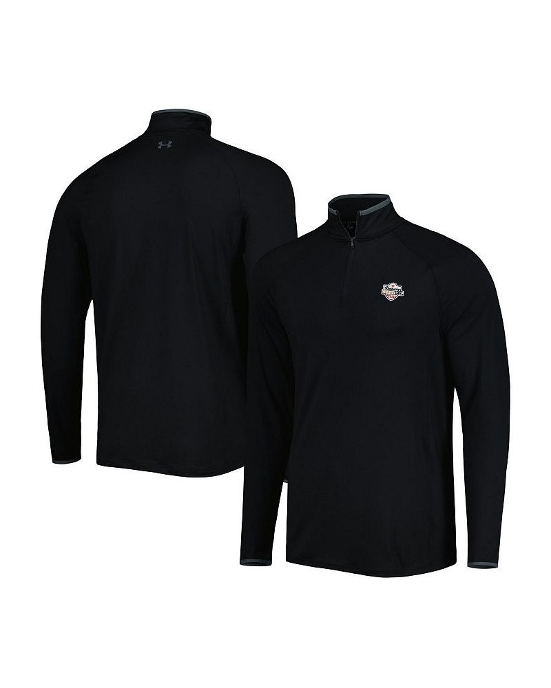 Men's Black Kentucky Derby 149 T2 Raglan Quarter-Zip Jacket $41.80 Jackets