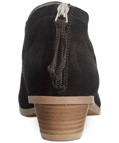 Women's Side Way Booties Black $47.52 Shoes