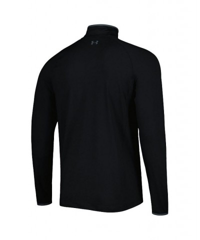 Men's Black Kentucky Derby 149 T2 Raglan Quarter-Zip Jacket $41.80 Jackets