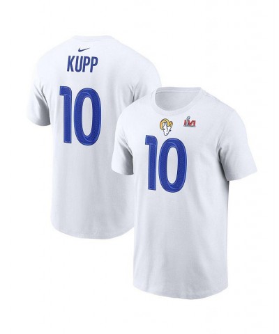 Men's Cooper Kupp White Los Angeles RamsSuper Bowl LVI Bound Name and Number T-shirt $16.40 T-Shirts