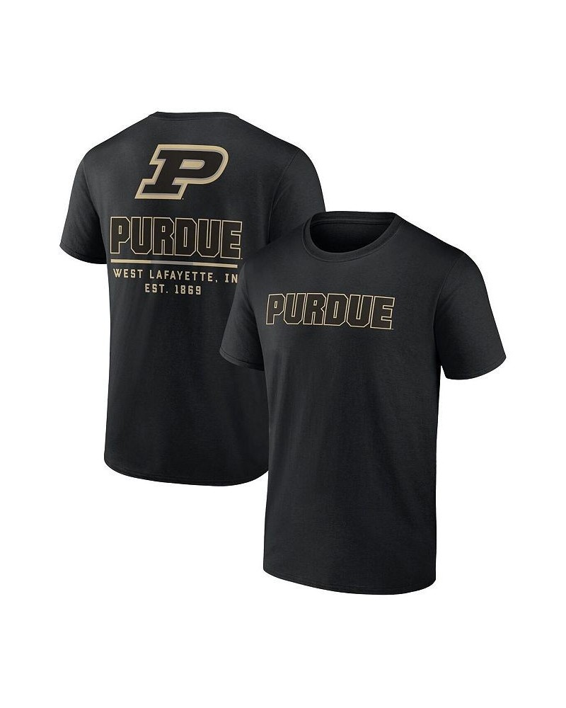 Men's Branded Black Purdue Boilermakers Game Day 2-Hit T-shirt $21.19 T-Shirts