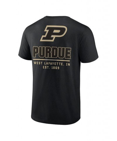 Men's Branded Black Purdue Boilermakers Game Day 2-Hit T-shirt $21.19 T-Shirts