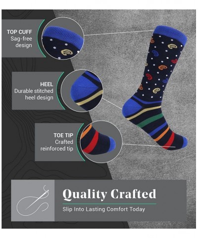 Men's Bold Designer Dress Socks Pack of 12 Orange $28.50 Socks